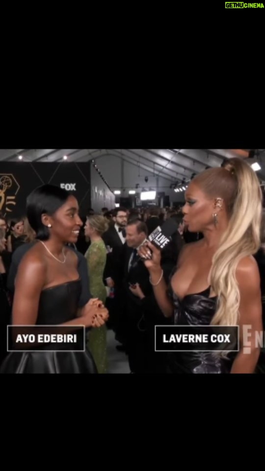 Laverne Cox Instagram - I had the time of my life last week interviewing amazing artists being celebrated for truly great work. TV remains in her golden age. @ayoedebiri is now an Emmy and Golden Globe winner for @thebearfx. What s beautiful, talented effervescent young woman!
