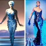 Laverne Cox Instagram - When #Mugler Dreams come true S/S 1989 Les Atlantes Les Echineides 75th #Emmys ... #ThierryMuglerVintage #ThierryMuglerArchives #muglerette #Muglerized #ThierryMugler #TransIsBeautiful