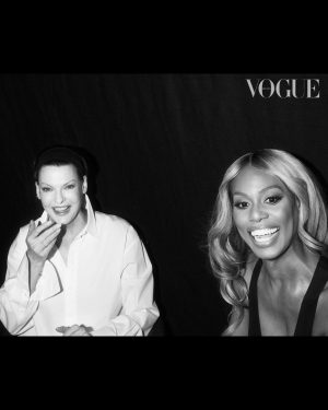 Laverne Cox Instagram - This first photo! I started to write a full dissertation as caption about this moment. But I decided to keep that for me. I'll just say, "Thank you @oprah for everything"  Thank you @arianadebose for cultivating your endless talent and using it for something bigger than you.  Thank you @lindaevangelista for every aspect of your boundless legacy. 
Thank you @edward_enninful for putting so many game changing women in one room and in one truly iconic photo for your grand finale at @britishvogue.
...
#TransIsBeautiful