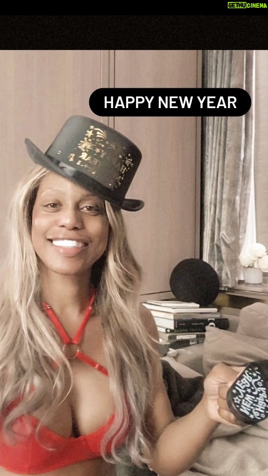 Laverne Cox Instagram - #HappyNewYear Party for two #TransIsBeautiful #TrueLove