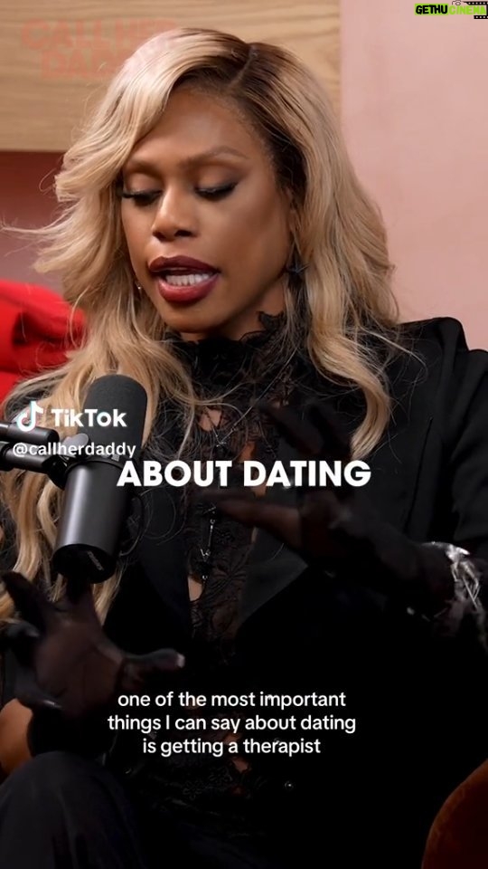Laverne Cox Instagram - This one is huge. I go into more detail in the full episode of @callherdaddy available on Spotify. But getting used to being treated well, getting comfortable with the sometimes very uncomfortable moments of real intimacy is something we can practice with friends, a good therapist, in group therapy, a good recovery program. So when the real love, that real deal love finally shows up and we have to be vulnerable (because part of finding love requires both parties to be vulnerable) our nervous systems are familiar what this feels like and we can respond by not freaking out. If we have trauma and abuse in our backgrounds, often trauma and abuse feels like love. Our nervous systems have turned an alarm bell into a dinner bell. We have to practice overtime with people who are safe, (ideally a good therapist being one of them,) so our nervous systems eventually know the difference between an alarm bell and a dinner bell. I also talk in even more depth about this on my own podcast #TheLaverneCoxShow in the episodes on trauma resilience and attachment theory. Just look them up when you search my podcast. ... Good luck to you all. Stay in the love.
