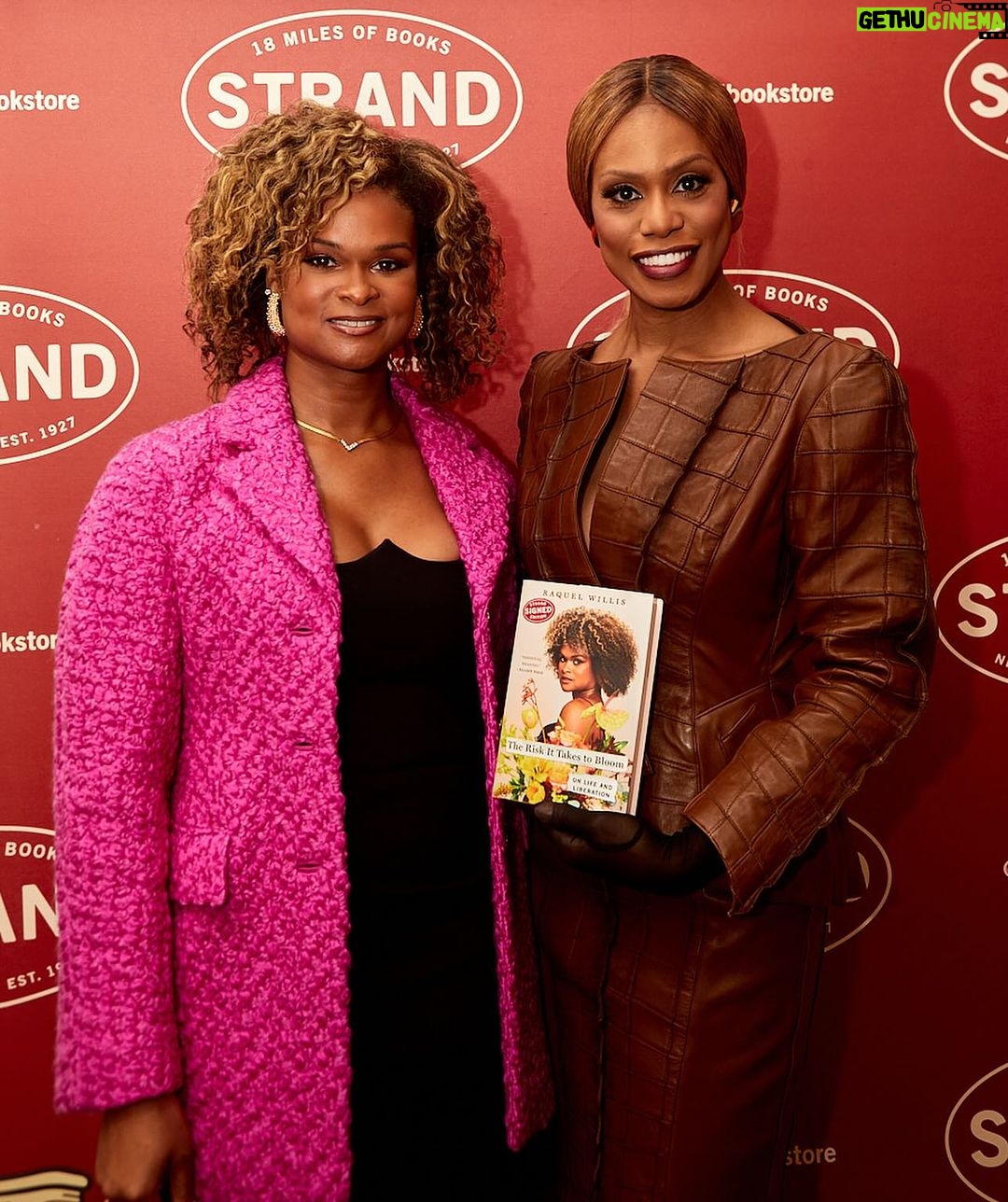 Laverne Cox Instagram - And just like that… she was an author! 🌸 Love, joy, vulnerability, and all that is beautiful permeated the air at @strandbookstore on Tuesday evening. Y’all, it felt so wiiiild to be signing my books and discussing my life (and trauma, chiiiile) with Queen @LaverneCox. But she held me down and served up the levity with a side of spicy questions about “The Risk It Takes to Bloom.” I’m so grateful to my community and loved ones who packed the place out. I felt loved and cherished by so many folks from the various parts of my life being in one place. Thank y'all for all the support. Love to Momma and my sis, @jnyelhartley. None of this would be possible without your enduring belief in my power. Thank you to the little agent extraordinaire, @bobsinthecity, my @stmartinspress + @thekatzcompany crews, @strandbookstore for this amazing kickoff, and @versace for the fit. And THANK YOU, @michaeldajour, for capturing the magic. 💫 Here are the action items for today, loves. 📚 ORDER “The Risk It Takes to Bloom.” 🎟️ JOIN the second launch week conversation with @elliotpage at @bkmuseum TONIGHT. Tix available in bio. 🎧 LISTEN to Layleen’s story on @afterlives.pod. Strand Bookstore
