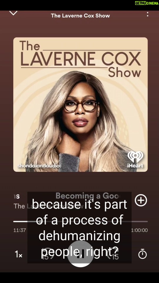 Laverne Cox Instagram - What Ellen @healthclasswithellenkatef says here about dehumanization is at the heart of so much injustice and violence the world is experiencing right now. I have to constantly check myself and make sure I'm not using dehumanizing language to refer to others. Even when I disagree with someone I must not strip them of their humanity. In her book #BravingTheWilderness @BreneBrown reminds us that preceding every genocide is the dehumanizing of that population. ... So proud of this conversation. Check out #TheLaverneCoxShow wherever you get your podcasts. Link in my bio. #GoodSexualCitizenship #TransIsBeautiful