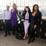 Laverne Cox Instagram - Today, we were with @lavernecox as she lit the Empire State Building purple in partnership with @sally_hansen in honor of #SpiritDay and to support LGBTQ youth. Special thanks to @gothamcheer as well as GLAAD board members @peppermint247 and @_samanthalux! Go purple tomorrow to celebrate Spirit Day! 💜 (Photos by Rob Kim/Getty Images for Empire State Realty Trust)