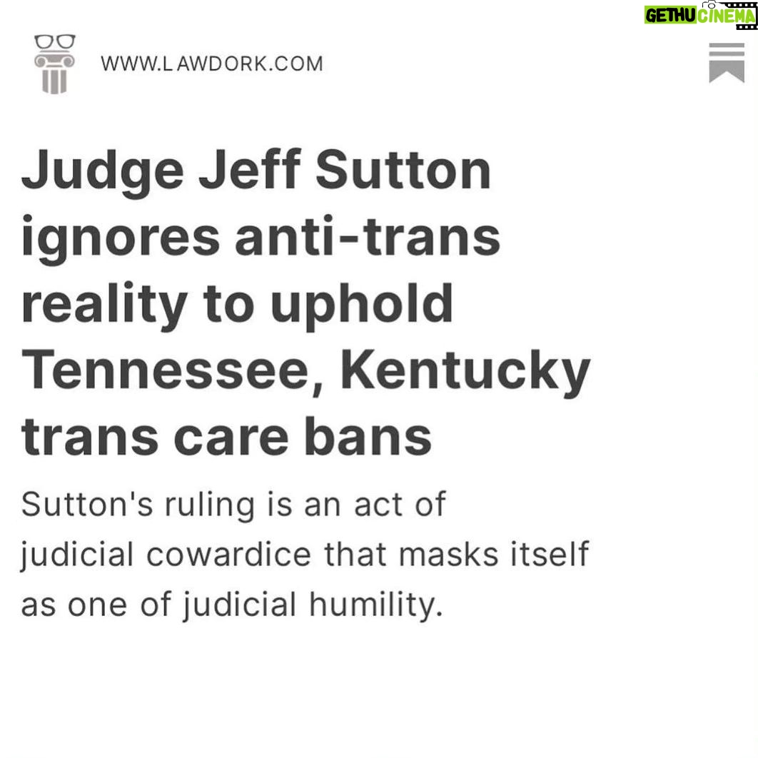 Laverne Cox Instagram - repost via @instarepost20 from @chasestrangio The last eight days have possibly been the most professionally devastating of my life. Anti-trans health bans have gone into or stayed in effect in multiple states as conservative courts have ruled in favor of the anti-trans lawmakers who have effectively capitalized on the rhetoric that demonizes our lives, bodies and health care. In this last year, our material realities have been altered in catastrophic ways that will continue to be unraveled over the coming years. We have seen a loss of care in a matter of months that parallels abortion care erosion that took place over decades. In the span of a week, three devastating court rulings have potentially changed the course of trans litigation for years—if not decades. And there is so little awareness of how quickly and dangerously this is playing out. Even in the context of exceedingly conservative courts we are seeing departures from typical practice in favor of harming us and upending our lives. Soon, state legislatures will convene again and further target trans life and as the GOP primaries pick up, we will be situated as either a posturing device for the right to establish their far right credentials or an example of progressivism having gone too far for the center (which include many dems). In liberal enclaves gender binaries will be reinforced and our existence quietly questioned or publicly debated in the manner of the NYT. This is not the time for silence from allies and accomplices. They have trained their attacks on us but make no mistake everyone is imperiled by this. Today feels hopeless but by tomorrow I will be energized. In this fight I will stay focused on our histories of resistance and our indefatigable ability to love and care for each other. Please if you read this post consider this a ten alarm fire. I will work on action items over the weekend. And follow @lawdorknews for the latest on the legal landscape/hellscape.