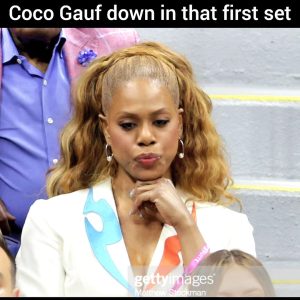 Laverne Cox Instagram - The emotional rollercoaster I went on in pictures at yesterday's US Open Women's final.  Congratulations @cocogauff. You did your thing! Brilliant Performance!
#USOpen