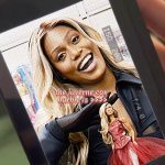 Laverne Cox Instagram - ONE OF THE BEST BARBIES 🥰✨ Mattel was in their BAG when they popped out with this this baddie!!!! This release marked Barbie’s first transgender doll, an iconic feat that should never be forgotten. I get the honor of looking at it during work hours after she graced #breakfastclubam with one. It’s a piece of history that marks inclusivity, standard and evolution. Trans is beautiful and that’s just facts. This is @lavernecox for @mattel’s @barbie Edit by me, follow @picsbynala for more.
