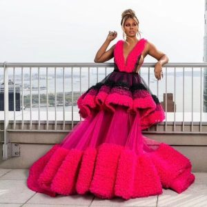 Laverne Cox Instagram - Last week attending @csiriano's 15th anniversary runway show I was reminded of how many wonderful fashion and career moments I've had in his clothes. Thank you Christian and congratulations again.
#NYFW 
#siriano 
#TransIsBeautiful