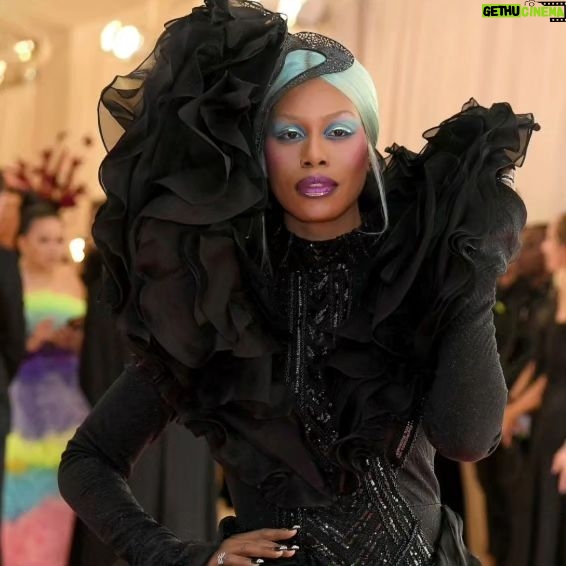 Laverne Cox Instagram - Last week attending @csiriano's 15th anniversary runway show I was reminded of how many wonderful fashion and career moments I've had in his clothes. Thank you Christian and congratulations again. #NYFW #siriano #TransIsBeautiful