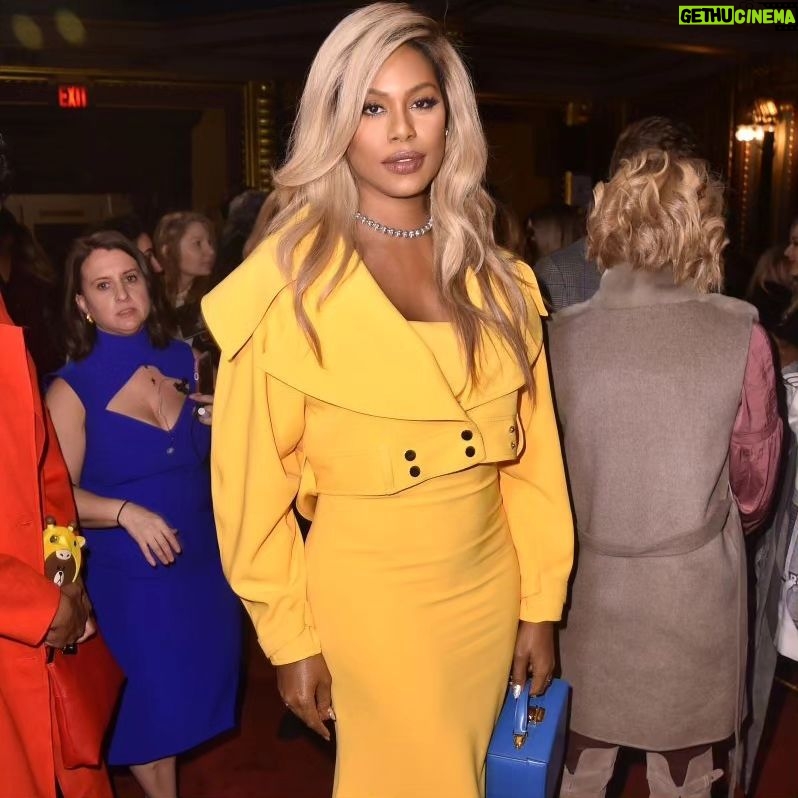 Laverne Cox Instagram - Last week attending @csiriano's 15th anniversary runway show I was reminded of how many wonderful fashion and career moments I've had in his clothes. Thank you Christian and congratulations again. #NYFW #siriano #TransIsBeautiful