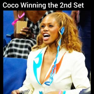 Laverne Cox Instagram - The emotional rollercoaster I went on in pictures at yesterday's US Open Women's final.  Congratulations @cocogauff. You did your thing! Brilliant Performance!
#USOpen