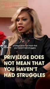 Laverne Cox Instagram - Laverne's brief lesson on privilege. #CallHerDaddy #TransIsBeautiful #Privilege