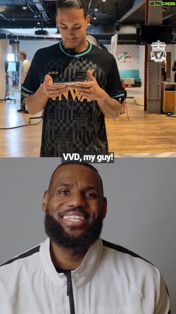 LeBron James Instagram - A message from @kingjames to @virgilvandijk 😁
