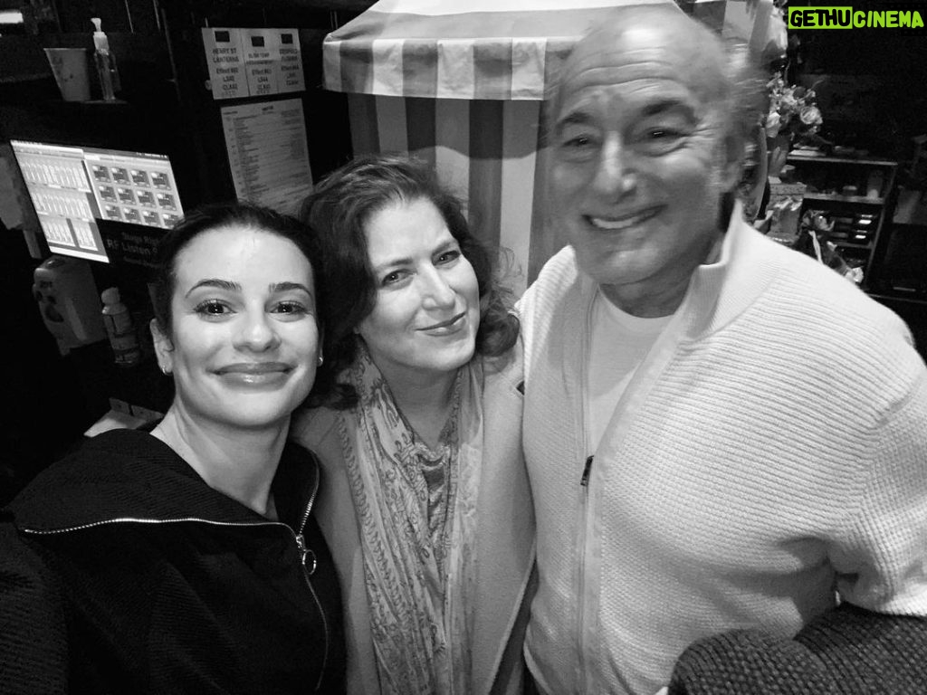 Lea Michele Instagram - Our dear friend and fellow Ragtime family Peter Freidman came to see me and @annelnathan in @funnygirlbwy last night. What a special reunion. 25 years in the making. Most of you know him now as Frank from Waystar Royco.. but to me he will always be my Tateh. ❤️ swipe to see baby Lea.