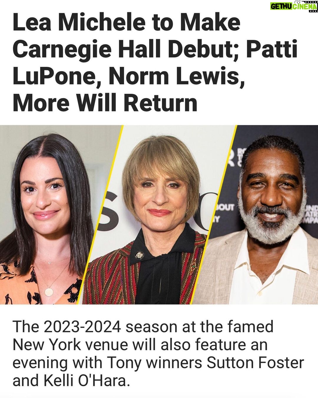 Lea Michele Instagram - See you in October Carnegie Hall! 🎶❤️ https://playbill.com/article/lea-michele-to-make-carnegie-hall-debut-patti-lupone-norm-lewis-more-will-return