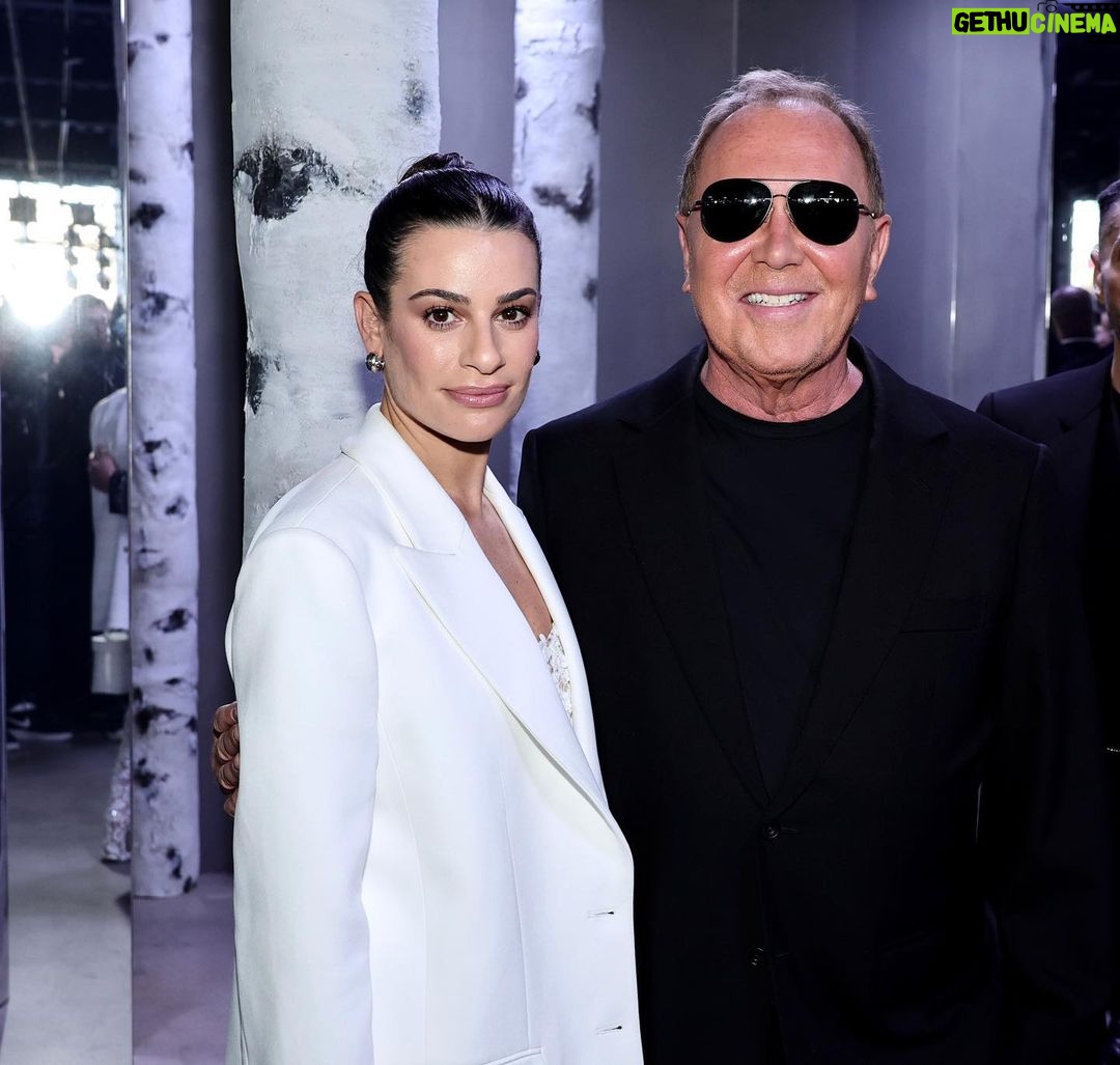 Lea Michele Instagram - Thank you for the incredible show yesterday @michaelkors 🤍