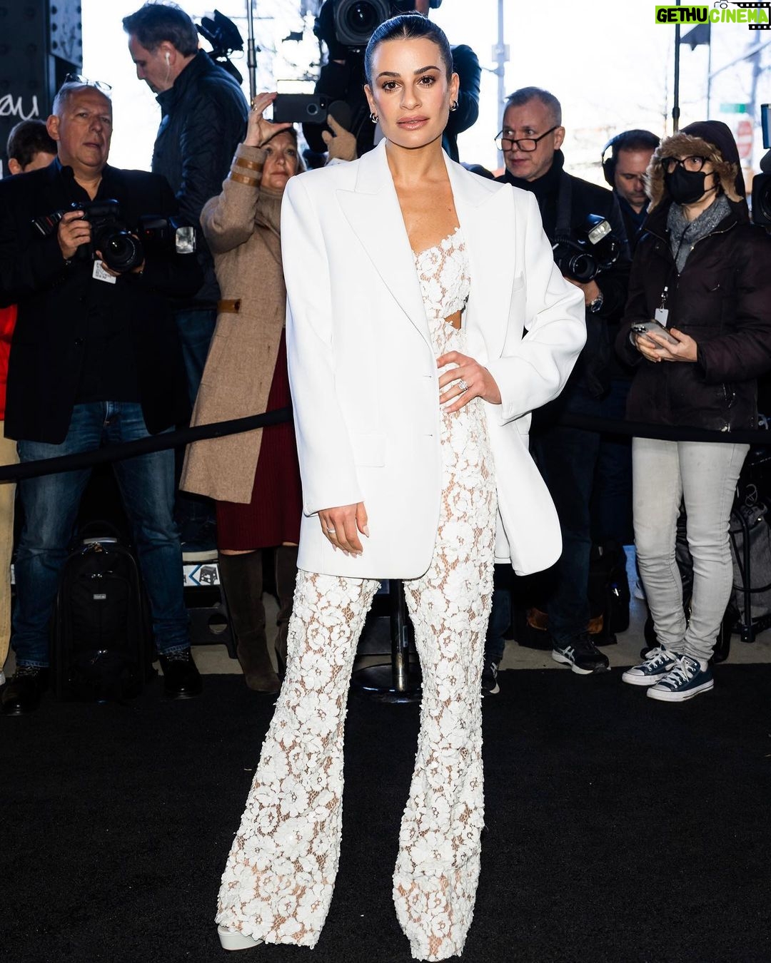 Lea Michele Instagram - @michaelkors #nyfw2023 🤍