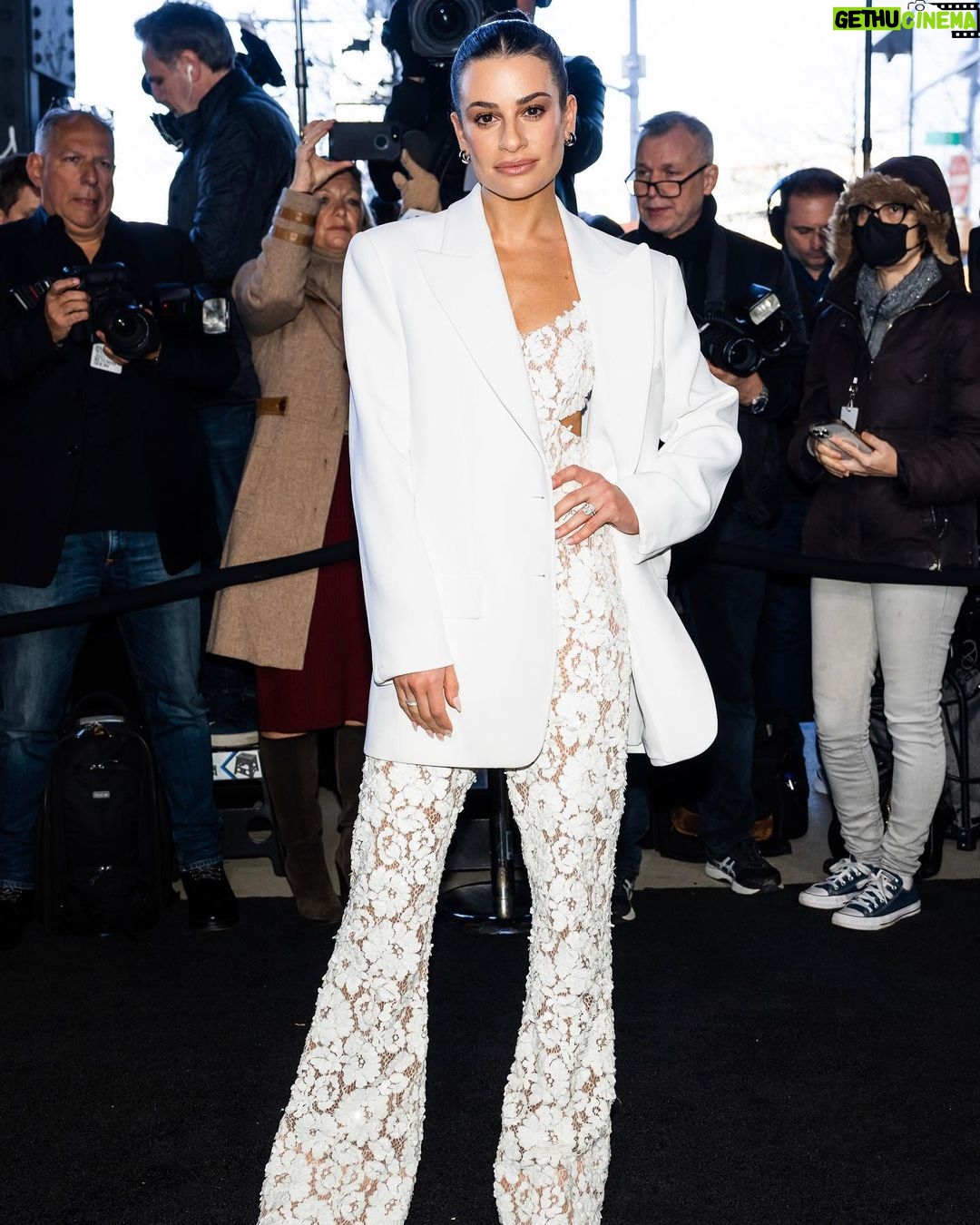 Lea Michele Instagram - @michaelkors #nyfw2023 🤍