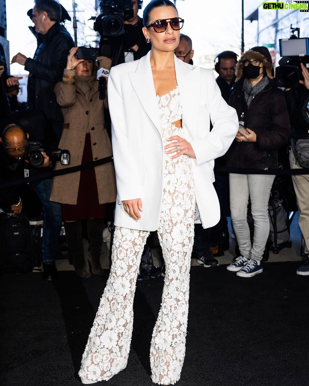 Lea Michele Instagram - @michaelkors #nyfw2023 🤍