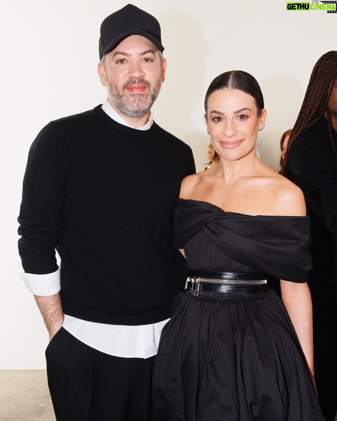 Lea Michele Instagram - @brandonmaxwell #nyfw2023 🖤