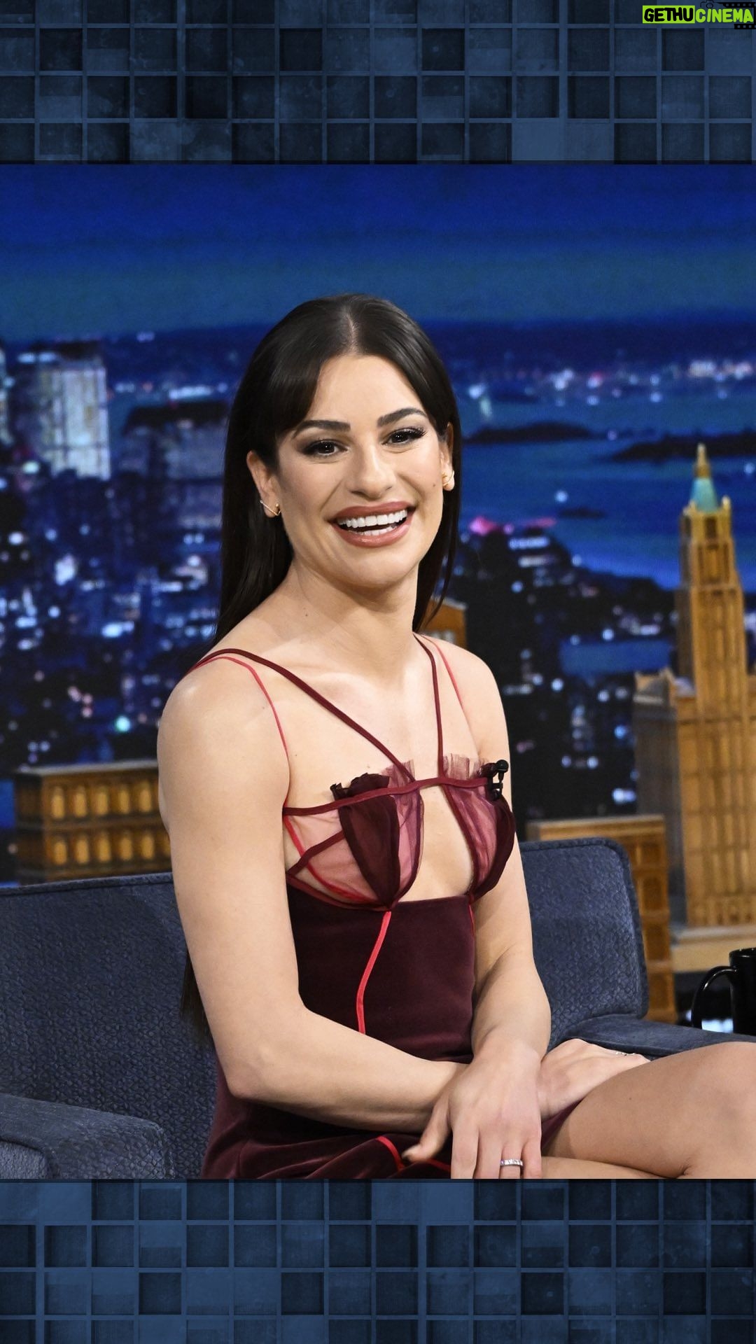 Lea Michele Instagram - @leamichele cherishes a letter from the original Funny Girl, @barbrastreisand! #FallonTonight The Tonight Show Starring Jimmy Fallon
