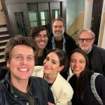 Lea Michele Instagram - Meant to post this last week! This amazing crew came to see @funnygirlbwy and I could not be more grateful. ❤️