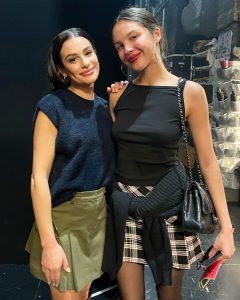 Lea Michele Instagram - This beautiful girl came to see @funnygirlbwy last night ❤️ loved seeing you @oliviarodrigo absolutely adore you! 💓