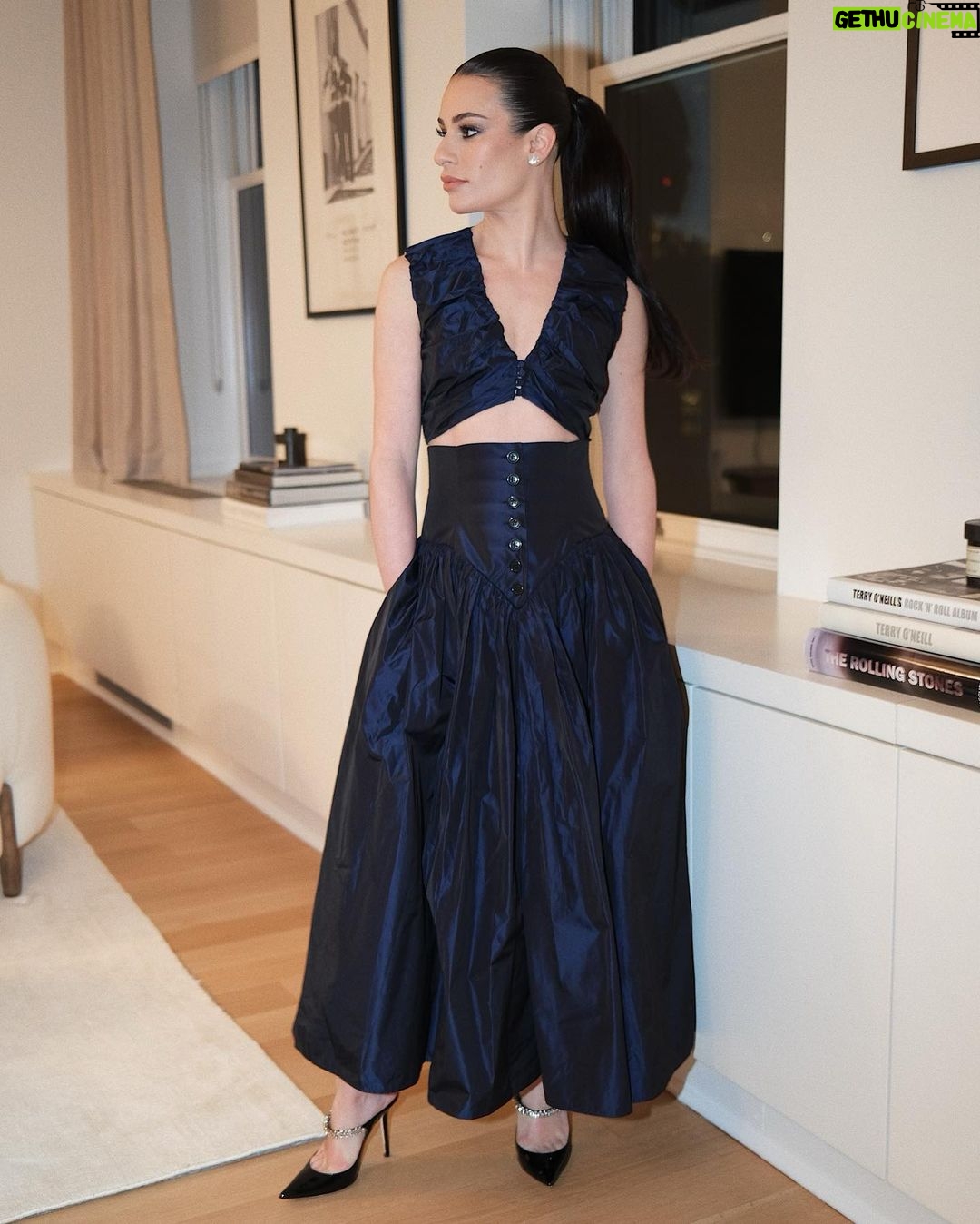 Lea Michele Instagram - A little navy night out to support my best friend’s new film Knock At The Cabin!
