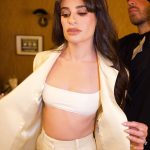Lea Michele Instagram - Dressed up for night off at @latenightseth ⭐️