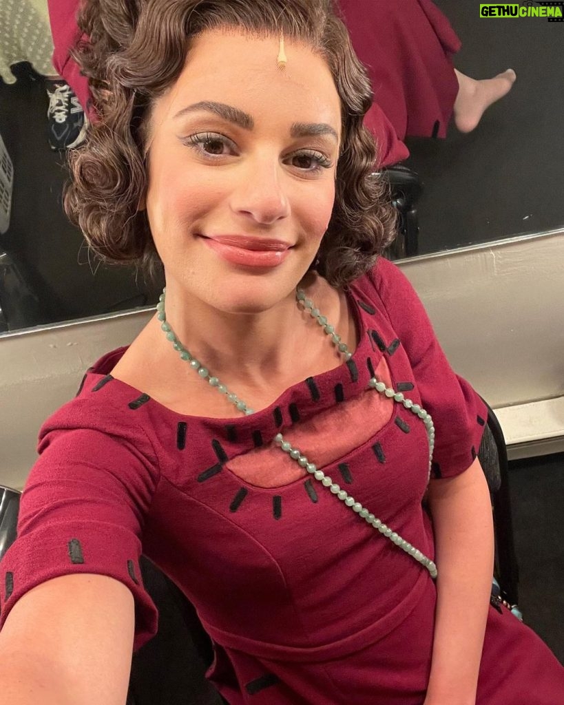 Lea Michele Instagram - It’s Saturday night on Broadway! What a week it’s been! Pushing through this summer flu, chasing around an (almost) three year old, battling the summer heat through 22 costume changes… but oh boy is this dream still so sweet… I can’t believe I only have 33 shows left in @funnygirlbwy I feel this unbelievable sense of gratitude, pride, joy and sadness all at the same time. Come see our show if you haven’t yet! ❤️