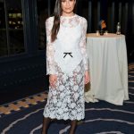 Lea Michele Instagram - Such a wonderful night last night celebrating @gherardofelloni on his FNAA designer of the year award. @rogervivier @footwearnews 🖤🖤