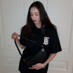Lee Da-hee Instagram - 🖤 #burberry #theolympiabag #AD