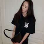 Lee Da-hee Instagram - 🖤 #burberry #theolympiabag #AD