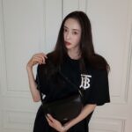 Lee Da-hee Instagram - 🖤 #burberry #theolympiabag #AD