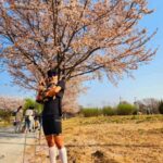 Lee Joon-gi Instagram - Running with Kabi 🐶🌸 So beautiful day is Back !