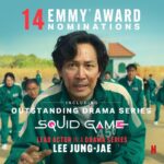 Lee Jung-jae Instagram - I sincerely thank everyone who loves the squid game. ❤️ And thank you to the Emmy Awards. 😍 @emmy_awards2022 @squidgamenetflix