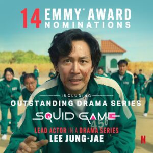 Lee Jung-jae Instagram - I sincerely thank everyone who loves the squid game. ❤️ And thank you to the Emmy Awards. 😍 @emmy_awards2022 @squidgamenetflix