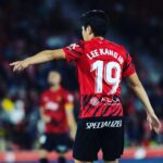 Lee Kang-in Instagram - +3 puntos!!! Contento por el gran trabajo del equipo y la victoria! Vamos Mallorca♥️⚽️