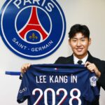 Lee Kang-in Instagram - Paris Saint-Germain is delighted to announce the arrival of Lee Kang-In on a contract until 2028. The 22-year-old attacking midfielder becomes the first South Korean player to sign for the Club. Le Paris Saint-Germain est heureux d’annoncer l’arrivée de Lee Kang-In jusqu’en 2028. Le milieu offensif de 22 ans devient le premier joueur sud-coréen à s’engager en faveur du Club. #WelcomeLeeKangIn 🔴🔵 Paris, France