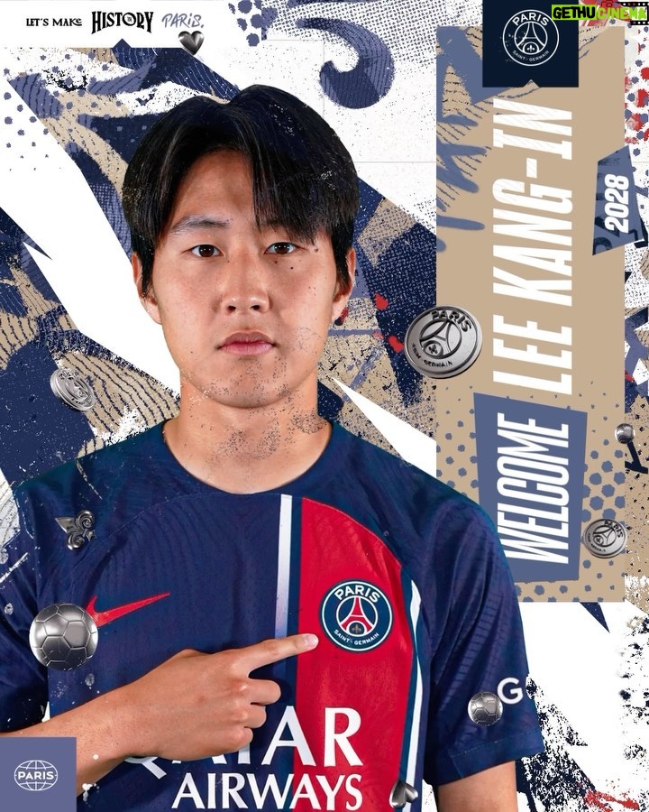 Lee Kang-in Instagram - 🔴 #WelcomeLeeKangIn 🔵 Paris, France