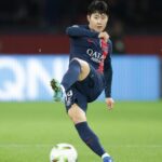 Lee Kang-in Instagram - Heureux de gagner le dernier match de 2023. Quelle année pleine de gratitude.🙏🏻 À bientôt en 2024 🔴🔵