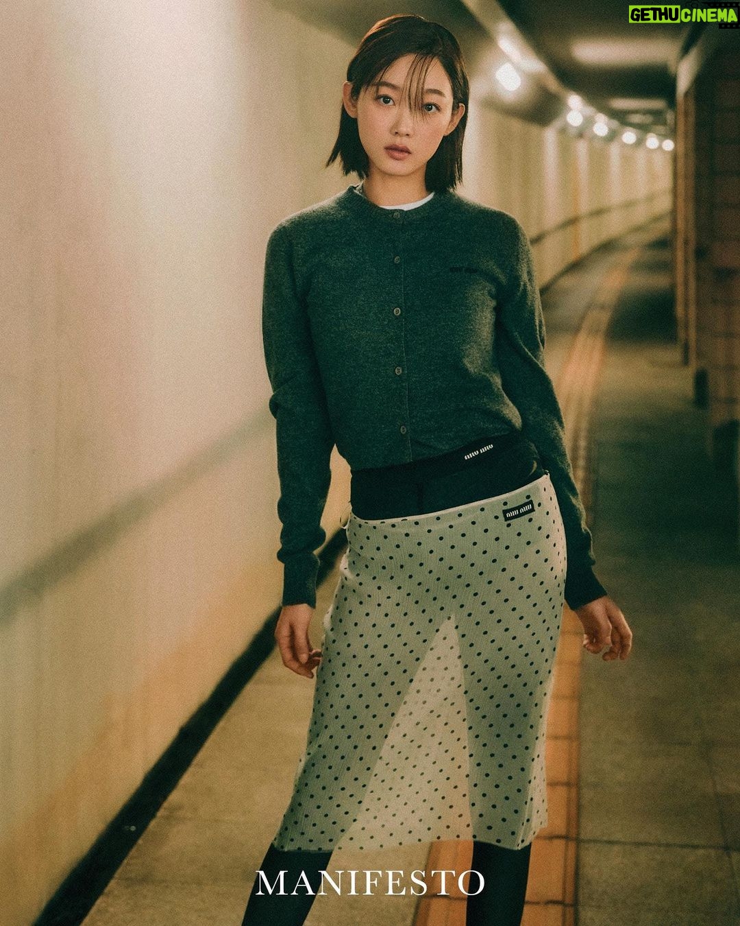 Lee You-mi Instagram - 🖤ㅇ🖤 #ManifestoMagazine #MiuMiu