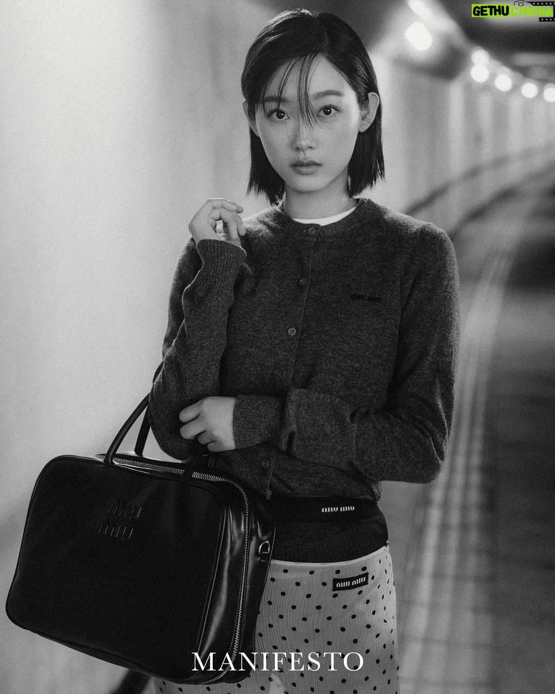 Lee You-mi Instagram - 🖤ㅇ🖤 #ManifestoMagazine #MiuMiu