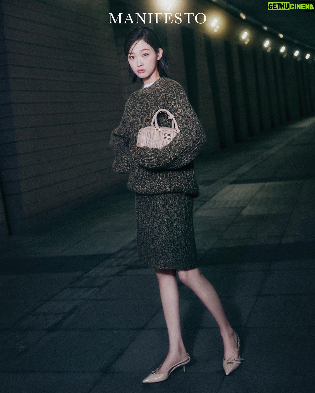 Lee You-mi Instagram - 🖤ㅇ🖤 #ManifestoMagazine #MiuMiu