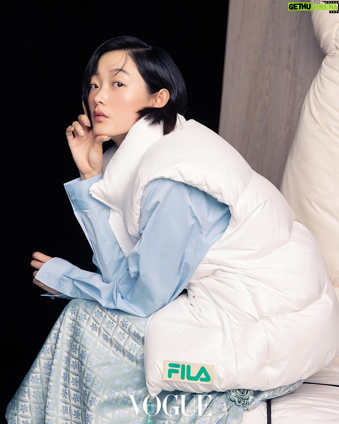 Lee You-mi Instagram - 💙#보그코리아 #FILA #밀라노다운 #AD