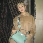 Leejung Lee Instagram - _ Pretty Sexy Fendi 💙 #FendiPeekaboo, @fendi @mrkimjones @silviaventurinifendi @delfinadelettrez