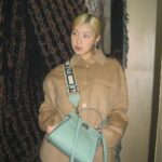 Leejung Lee Instagram - _ Pretty Sexy Fendi 💙 #FendiPeekaboo, @fendi @mrkimjones @silviaventurinifendi @delfinadelettrez