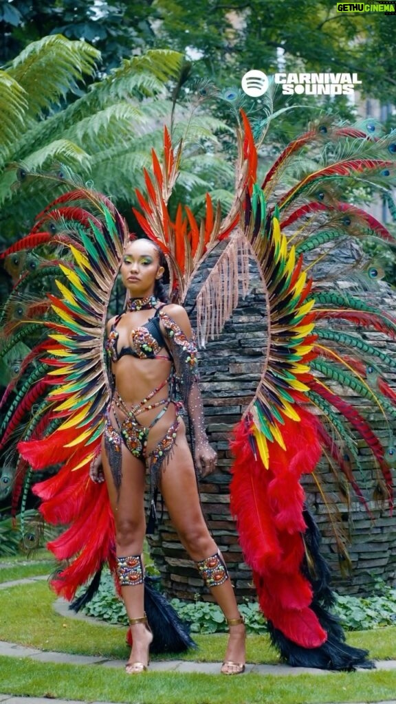 Leigh-Anne Pinnock Instagram - If you’ve never played mas, you’re missing out, PERIOD! 🎊 Shout out to @SpotifyUK for joining me with @reignmasband @vanisha2108 for Notting Hill Carnival 2023. See you on the road next year! 💃🏽🎊 #CarnivalSounds