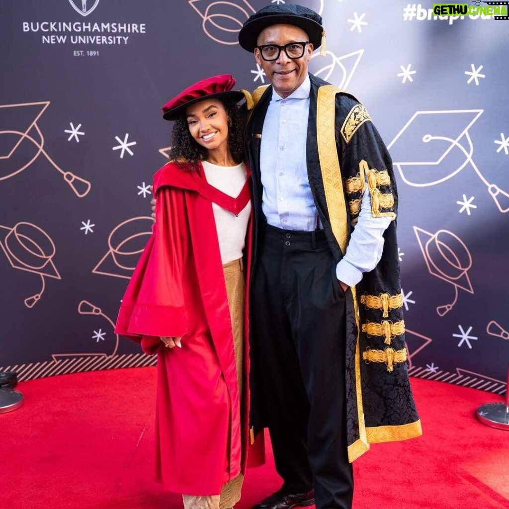 Leigh-Anne Pinnock Instagram - Such an honour to receive this honorary doctorate. Buckinghamshire New University @_bnuni is right in my hometown so this is particularly special 💚 A huge thank you to @jaybladesmbe for all your love & support over the years. We’ve got lots more work to do x