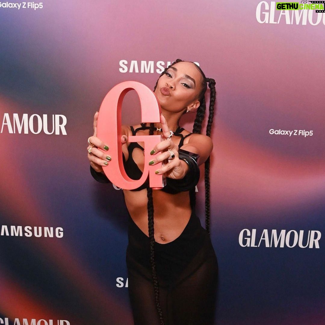 Leigh-Anne Pinnock Instagram - Unbelievably honoured to have been awarded Musician of the year... @glamouruk I LOVE you 😩😍 thank you for always supporting and championing me 🥹🖤 really does mean everything! ❤️